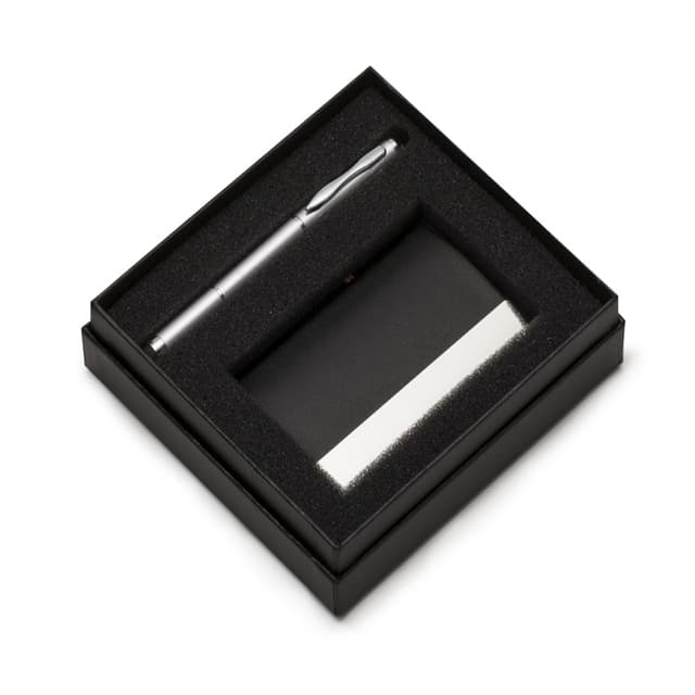 CONJUNTO CANETA 3 EM 1 C/ PORTA CARTÃO 