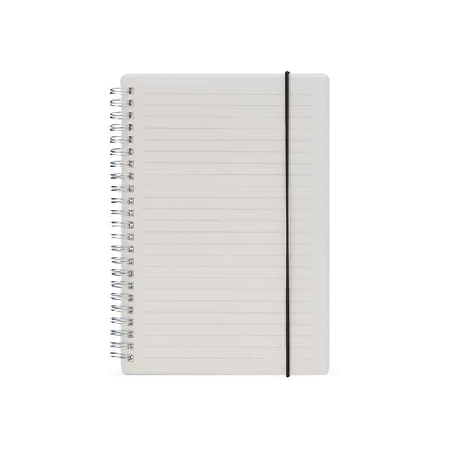 CADERNO COM CAPA PLÁSTICA