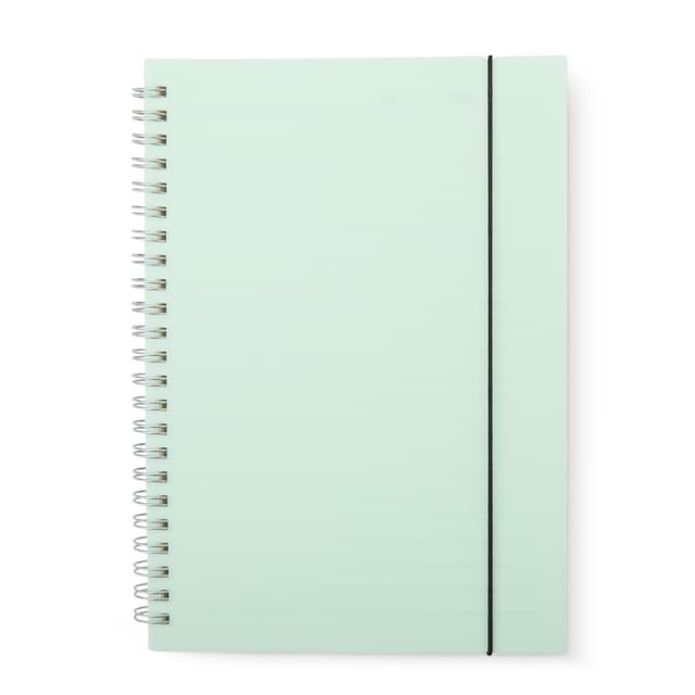 CADERNO A5 PLÁSTICO
