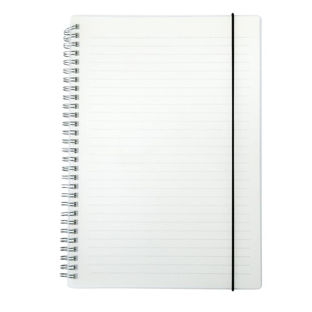 CADERNO COM CAPA PLÁSTICA