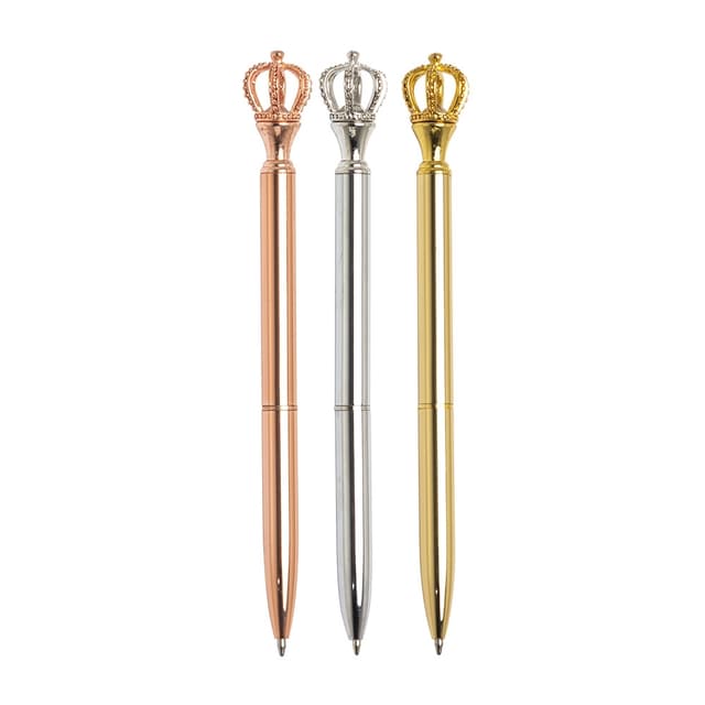 CANETA METAL COROA
