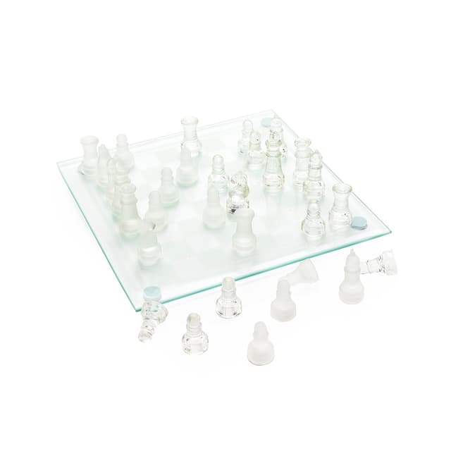 JOGO DE XADREZ DE VIDRO