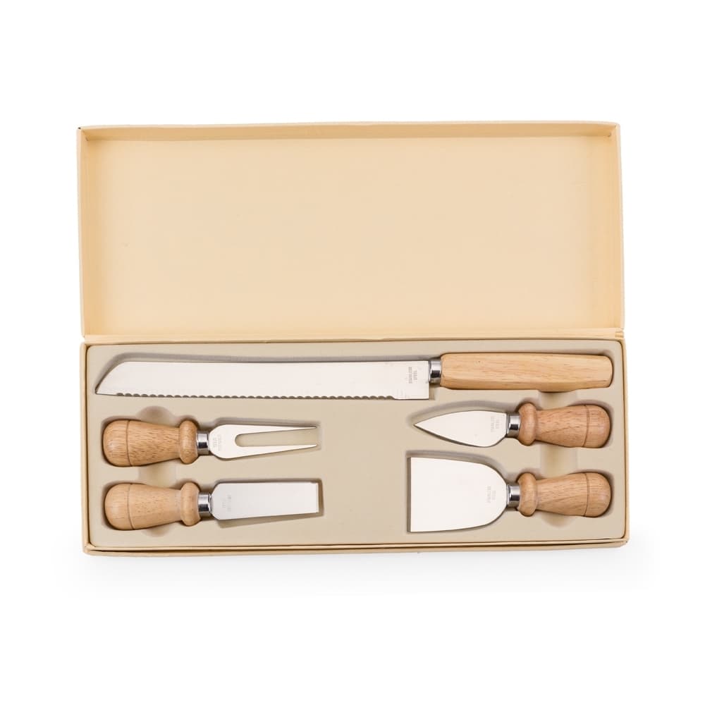 KIT TALHERES P/ QUEIJO C/ 5 PEÇAS 
