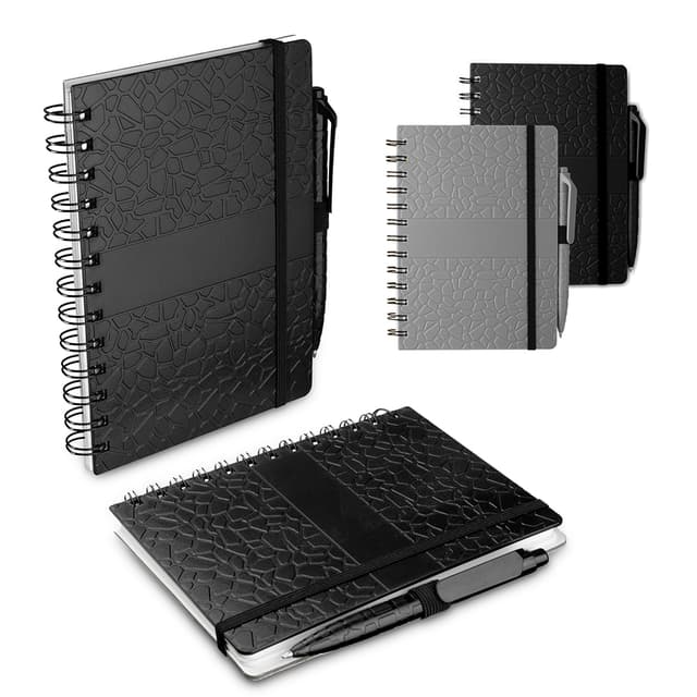 Caderno B6 Capa em ABS com Caneta