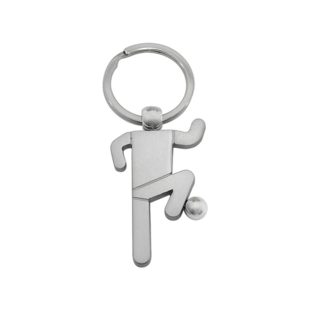CHAVEIRO METAL JOGADOR DE FUTEBOL FOSCO 