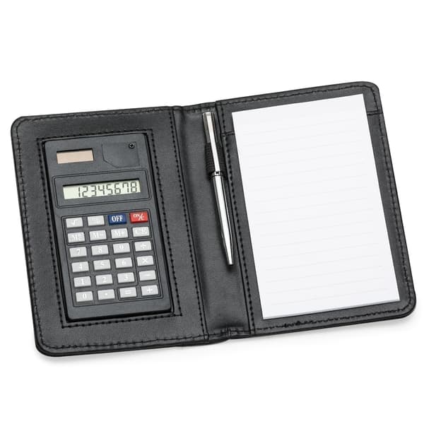 BLOCO DE ANOTAÇÕES COM CALCULADORA E CANETA