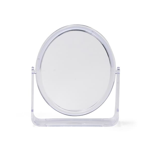 ESPELHO DE MESA OVAL PLÁSTICO