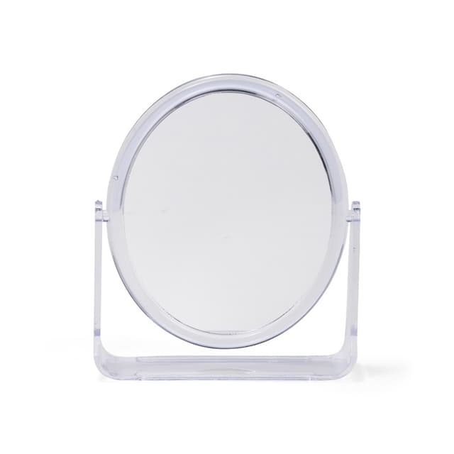 ESPELHO DE MESA OVAL PLÁSTICO