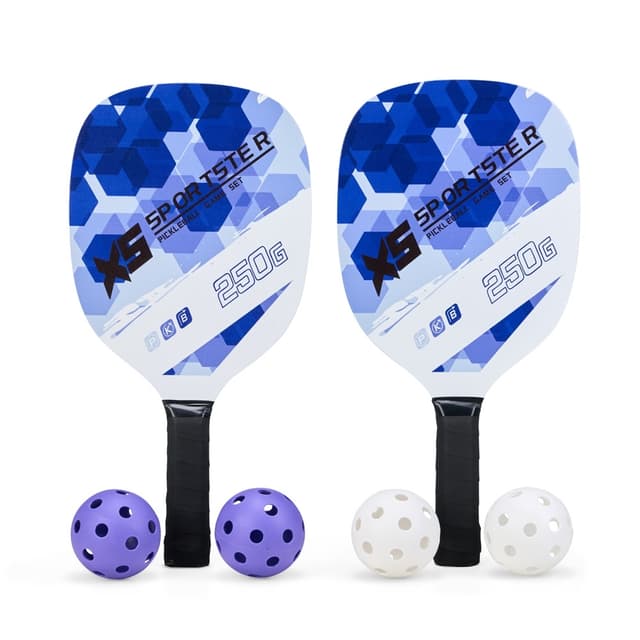 KIT RAQUETES PICKLEBALL 6 PEÇAS